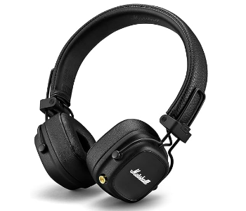 Express Delivery - Marshall Major IV On Ear Bluetooth Headphone Black - ID 7142408