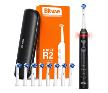 Express Delivery - Bitvae R2  Rotating Electric Toothbrush Black - ID 7142445