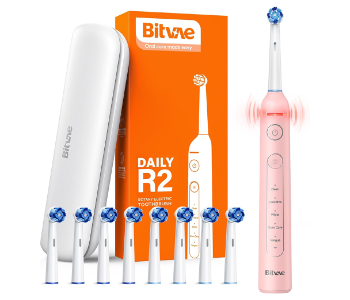 Express Delivery - Bitvae R2  Rotating Electric Toothbrush Pink - ID 7142447