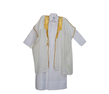 Express Delivery - Kids Bisht White color Traditional Wear for Boys - ID 7142479