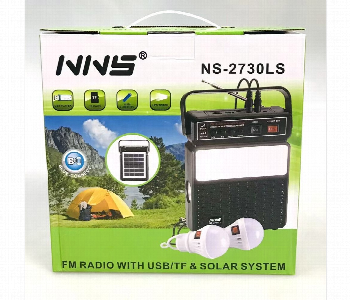 Express Delivery - NS 2730LS FM AM SW Rechargeable Radio Bluetooth Speaker With USB SD TF Mp3 Player With Solar - ID 7142528