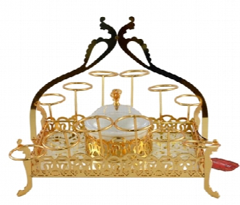 Express Delivery - Avci Home Maker 25 CH03 G GAWA Cup Holder Gold 31x21cm - ID 7142695