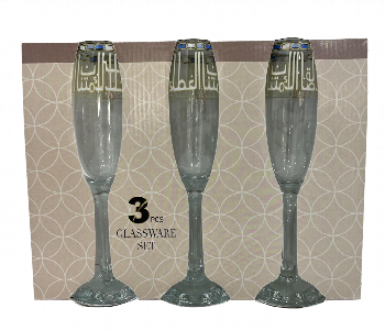 Express Delivery - Avci Home Maker AY EMP541 04 Empire Goblet 220cc 3 Pieces Set DS 04 - ID 7142775