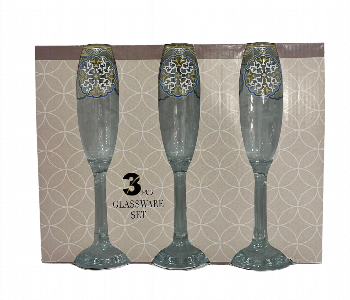 Express Delivery - Avci Home Maker AY EMP541 01 Empire Goblet 220cc 3 Pieces Set DS 01 - ID 7142778