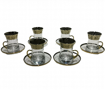 Express Delivery - Avci Home Maker BY 62561K 010 Saray Tea Glass Set D 010 Gold 12PCS - ID 7142787