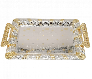 Express Delivery - Avci Home Maker WJ T1718 2 Pieces Rectangular Tray Set Large 48x34 cm and Medium 41x29 cm - ID 7142813