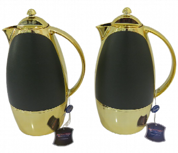 Express Delivery - Avci Home Maker C SI LS DGNG 1 Litre Flask Dark Green with Gold Accents 2 Pieces Set - ID 7142822