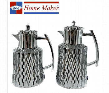 Express Delivery - Avci Home Maker SW QDP S Flask 0.7 and 1.0 Litre QDP Silver 2 Pieces Set - ID 7142889