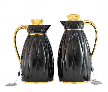 Express Delivery - Avci Home Maker C SI NAB BKG Flask 1 and 1.30 Litre NAB Black Gold 2 Pieces Set - ID 7142902