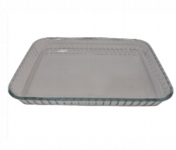 Express Delivery - Avci Home Maker AV1 6574 3.3 Litre Rectangular Fluted Glass Baking Dish - ID 7142917