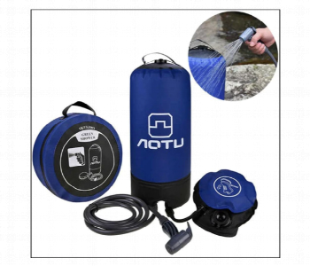 Express Delivery - Notu AT 6639 Non electric Outdoor Camping Portable Pressure Shower  Blue and Black SLR - ID 7143045