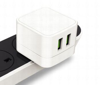 Express Delivery - iends IE AD847 Dual USB Travel Charger with 2 in 1 Cable White SLR - ID 7143059