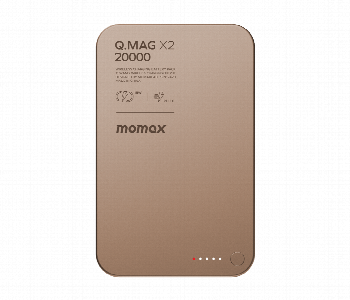 Express Delivery - MOMAX Q.MAG X2 20000mAh GEN2 MAGSAFE WIRELESS POWER BANK  ROSE GOLD - ID 7143097