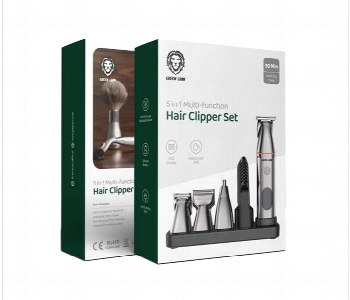 Express Delivery - GREEN LION 5 IN 1 MULTI FUNCTION HAIR CLIPPER SET 600MAH BLACK GN5IN1MHTRMBK GREEN LION MULTIFUNCTIONAL HAIR CLIPPER SET - ID 7143115