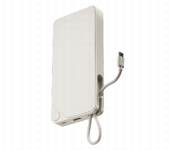 Express Delivery - MOMAX 1 POWER X 20000mAh POWER BANK WITH BUILT IN USB C CABLE WHITE - ID 7143129