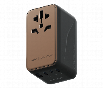 Express Delivery - MOMAX 1 WORLD 170W GAN 4 PORT TRAVEL ADAPTOR ROSE GOLD - ID 7143135