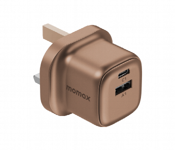 Express Delivery - MOMAX 1 CHARGE GAN 30W 2 PORT CHARGER ROSE GOLD - ID 7143168