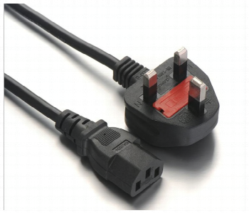 Express Delivery - Iends Desktop 3 Prong AC Power Cable 1.5 Meter IN CA872 Black SLR - ID 7143185