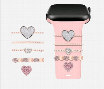 Express Delivery - Apple smart watch accessories 5 pieces with heart design - ID 7143295