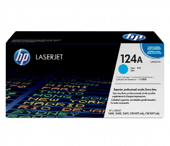 Express Delivery - HP 124A Cyan LaserJet Toner Cartridge Q6001A for Color LaserJet 1600 2600n 2605 CM1015 CM1017 - ID 7143356