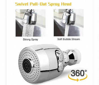 Express Delivery - 360 Rotatable anti splash Water Saving Tap Aerator Faucet Head - ID 7143364