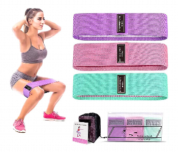 Express Delivery - Resistance Workout Hip Exercise Bands 3 Pcs Booty Bands for Butt Legs Glutes Non Slip Wide Fitness Elastic Circle Bands - ID 7143498