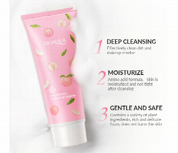 Express Delivery - 4in1 BIOAQUA Beauty Bundle Peach Exfoliation Cleanser Vitamin E Body Lotion Lactic Acid Bacteria Hand Cream Body Lotion - ID 7143509