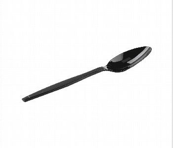 Express Delivery - Plastic Disposable Black Spoon for eating and serving - ID 7143537