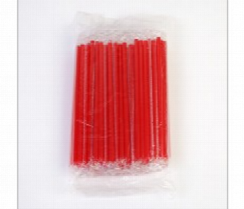 Express Delivery - Plastic Straw Wrapped Red 8 Mm 150 Piece Package - ID 7143546