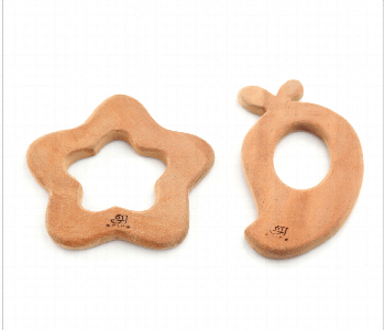 Express Delivery - Mango and Star Neem Wood Teether for Babies Safe and Natural Teething Relief - ID 7143617