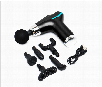 Express Delivery - Compact Power Massager CY 002 with 6 Interchangeable Heads for Effective Pain Relief and Fatigue Recovery - ID 7143647