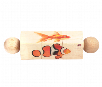 Express Delivery - Rotating Fish Educational Natural Wooden Puzzles for Kids - ID 7143679