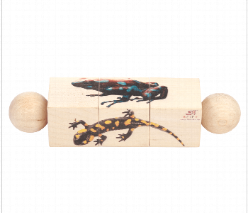 Express Delivery - Rotating Amphibians Educational Natural Wooden Puzzles for Kids - ID 7143681