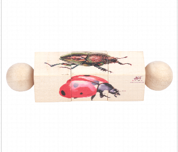 Express Delivery - Rotating Insects Educational Natural Wooden Puzzles for Kids - ID 7143695