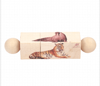 Express Delivery - Rotating Mammals Educational Natural Wooden Puzzles for Kids - ID 7143696