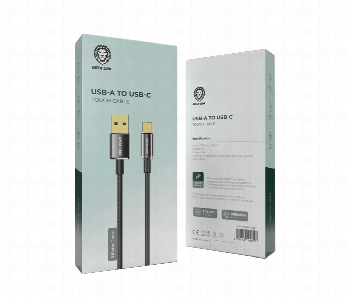 Express Delivery - Green Lion USB A to USB C Tough Cable 1M Fast Charging - ID 7143722