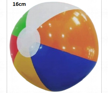 Express Delivery - Vibrant Beach Ball for Fun Summer Water Play 16cm - ID 7143729