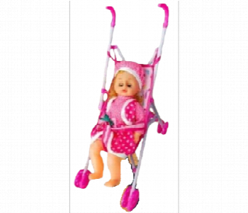 Express Delivery - Adorable Doll with Stroller for Fun Pretend Play - ID 7143741