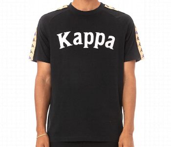 Express Delivery - Kappa Mens 222 Banda Deto Cotton T Shirt with Crewneck and Short Sleeves - ID 7143788