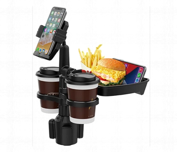 Express Delivery - Automotive Plate Cup Holder For Car Dining With Food Tray And Mobile Phone Holder - ID 7143810