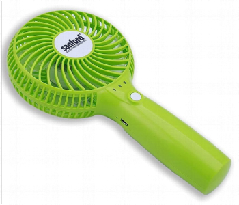 Express Delivery - Sanford Sf947Hfn 4 Watts Rechargeable Hand Fan With USB Green - ID 7143833