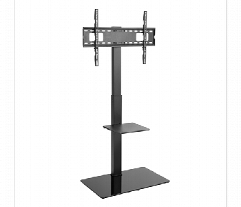 Express Delivery - Skill Tech SH 18FS 37 to 70 Inch TV Floor Stand with Single Shelf - ID 7144220