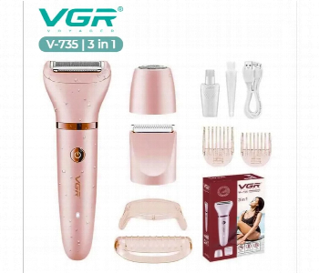 Express Delivery - VGR V735 3 in 1 Professional Lady Shaver Set - ID 7144259