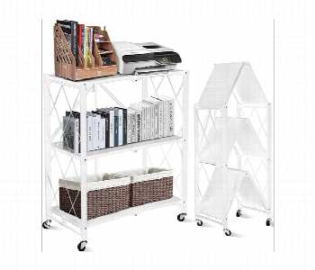 Express Delivery - Kitchen Folding Rack 3 Layers White - ID 7144337