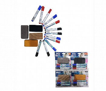 Express Delivery - Pack of 3 Markers with Duster for Whiteboard Use - ID 7144398