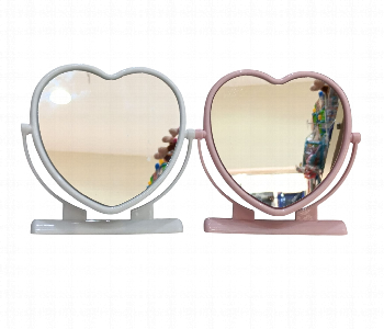 Express Delivery - Set of 2 Mini Heart Shaped Mirrors for Compact and Stylish Use - ID 7144460