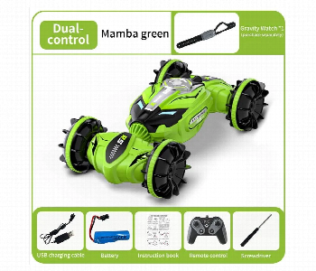 Express Delivery - Remote Control Dual Amphibious Car Kids Toys Green - ID 7144463