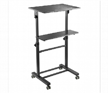 Express Delivery - Skill Tech WST 01A Height Adjustable Mobile Workstation 40KG Height 820 to 1260MM Free Standing Ergonomic Mount - ID 7144489