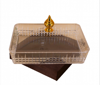 Express Delivery - Acrylic Candy Box Rectangle Gold Large 40cm - ID 7144551