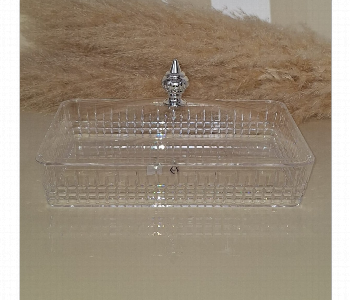 Express Delivery - Acrylic Candy Box Rectangle Silver Large 40cm AC038LS - ID 7144552